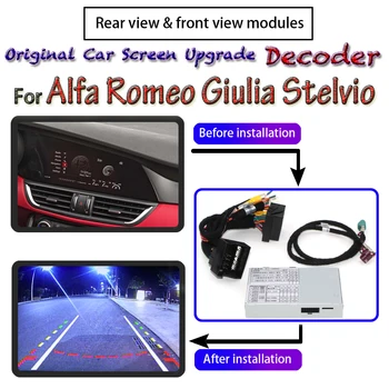 

Rear Camera adapter For Alfa Romeo Giulia Stelvio 2015~2020 Original Car Screen Upgrading system Display Parking camera Decoder