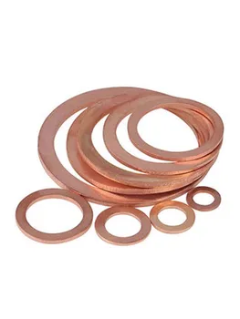 

5pcs M19 ultra-thin copper flat washers gaskets cuprum washer gasket 42mm-44mm outer diameter 1.2mm-2mm thickness