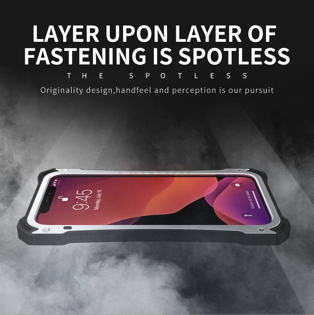 Luxury Aluminum Waterproof Armor Gorilla Glass Case For iphone 11 Pro MAX 7 8 Plus XS XR X Cover Antishock Fundas Coque Capa