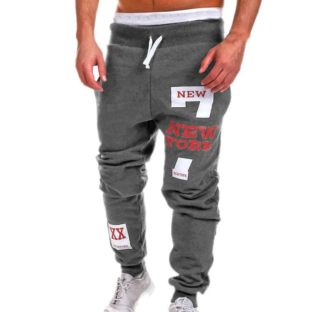Mens Fashion Trousers Men Pants Casual Pants Sweatpants Ankle-Length Tracksuit Trousers Jogger Harem Pants Men Plus Size 12.31