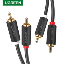 Audio-Cable Tv-Amplifier Ugreen 2rca Cd-Soundbox Gold-Plated Male-To-Male Home Theater