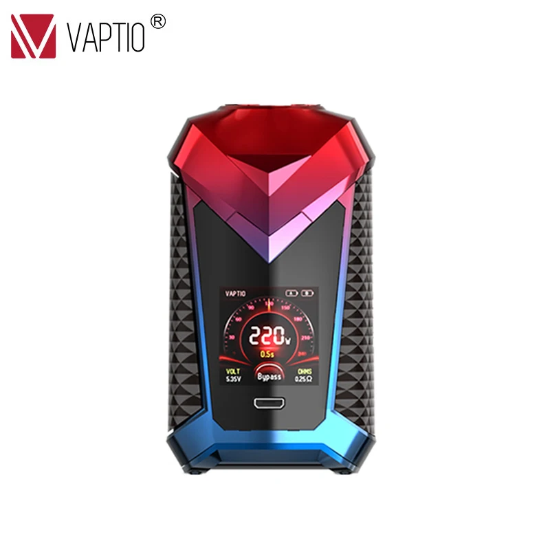 Günstige 【SPECIAL SALES】Gift E zigarette Mod vape 220W Vaptio Super Cape box mod 510 gewinde 1,3 zoll HD farbe TFT bildschirm fit 18650 batterie