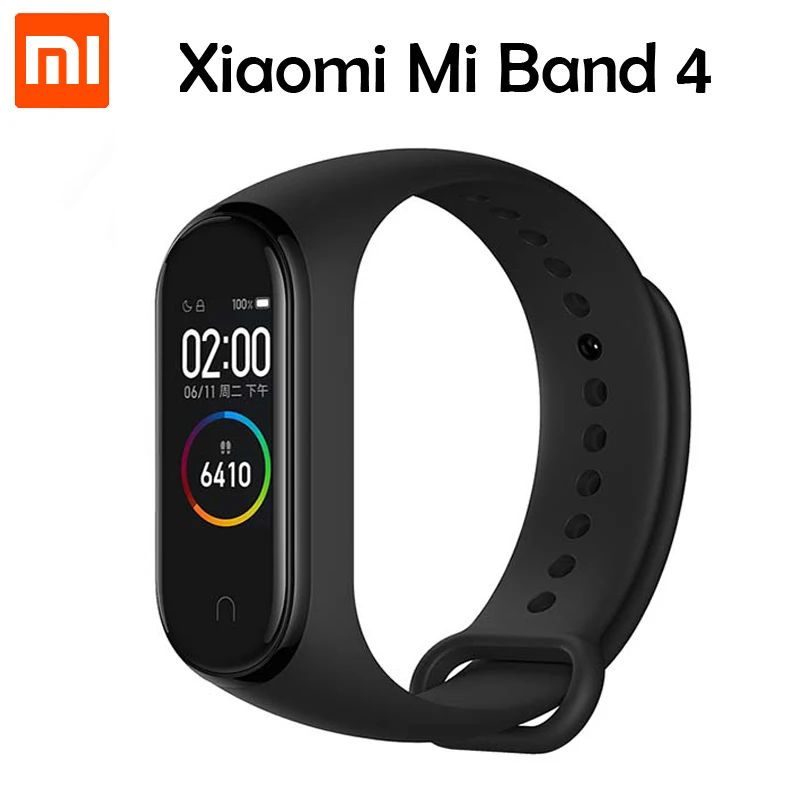 

Original XiaoMi Mi Band 4 Smart Wristband Fitness Bracelet MiBand Band 4 Big Touch Screen Message Heart Rate Time Smartband