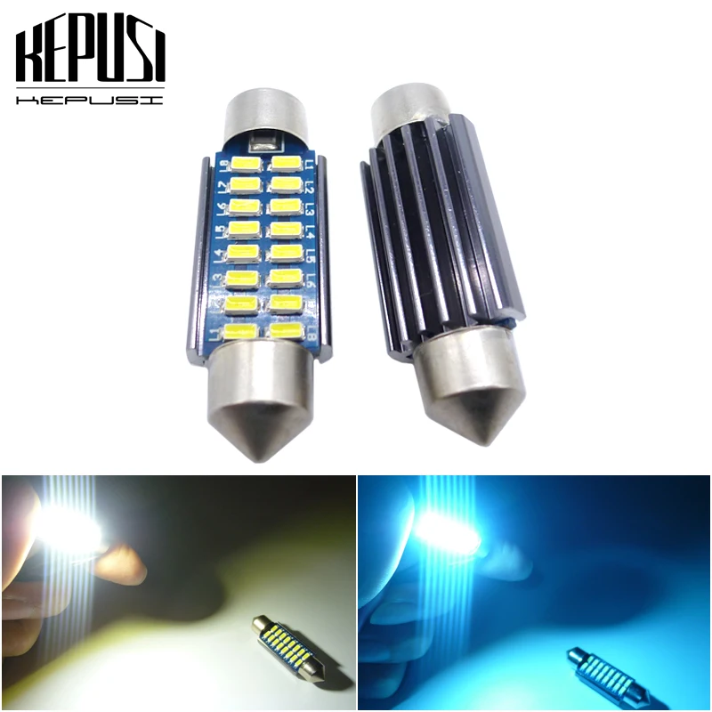 2x Canbus Error Free Led 31mm 36mm 39mm 41mm 3014 SMD DE3175 C5W C10W SV8.5 Automobiles Car Light Lamp No Polarity | Автомобили и
