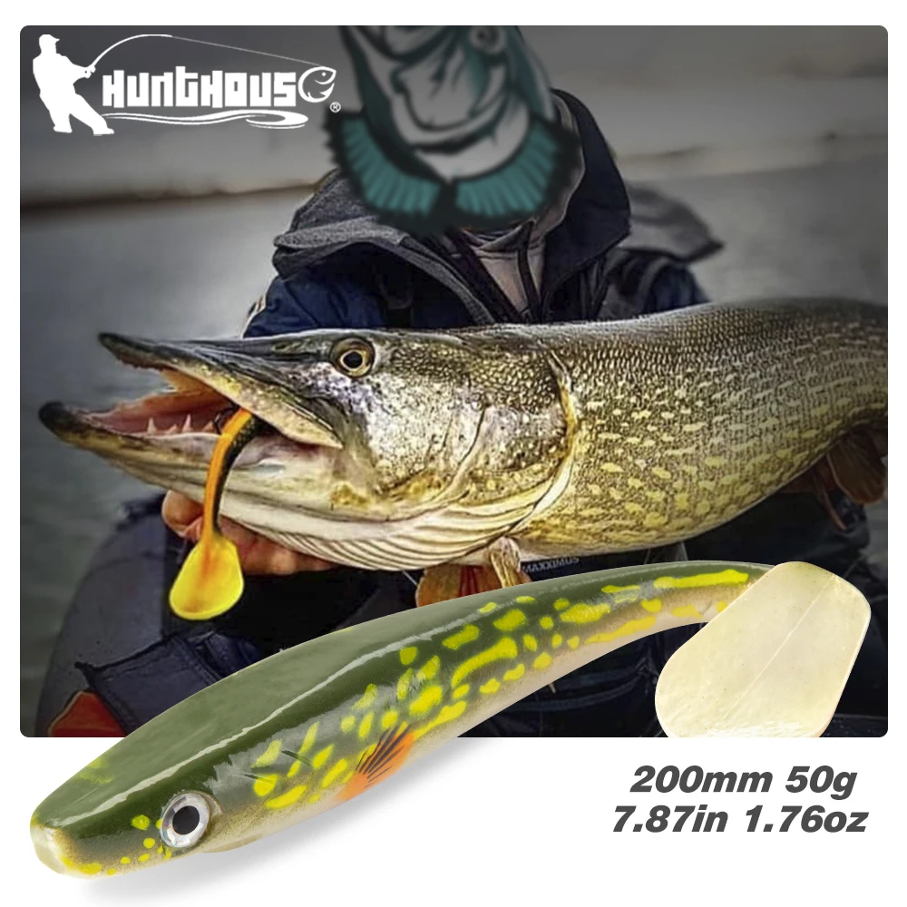 Hunthouse Fishing Shads, Silicone Pike Lure