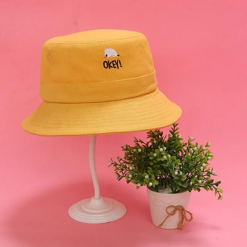 

Crown Dudu New Style Korean-style Versatile Women's Outdoor Sunshade Sun Protection Hat Fashion-Flat Roof Bucket Hat New Style B