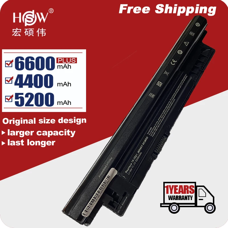 Ноутбук Батарея для DELL Inspiron 3421 3721 5421 5521 5721 3521 3437 3537 5437 5537 3737 5737 XCMRD Бесплатная