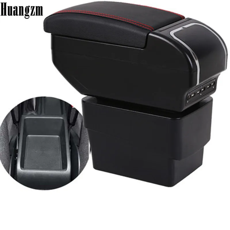 Armrest For Skoda Octavia Mk3 A7 2014-2018 Dual Layer Central Store Content box with ashtray Cup holder USB Charging Car modific |