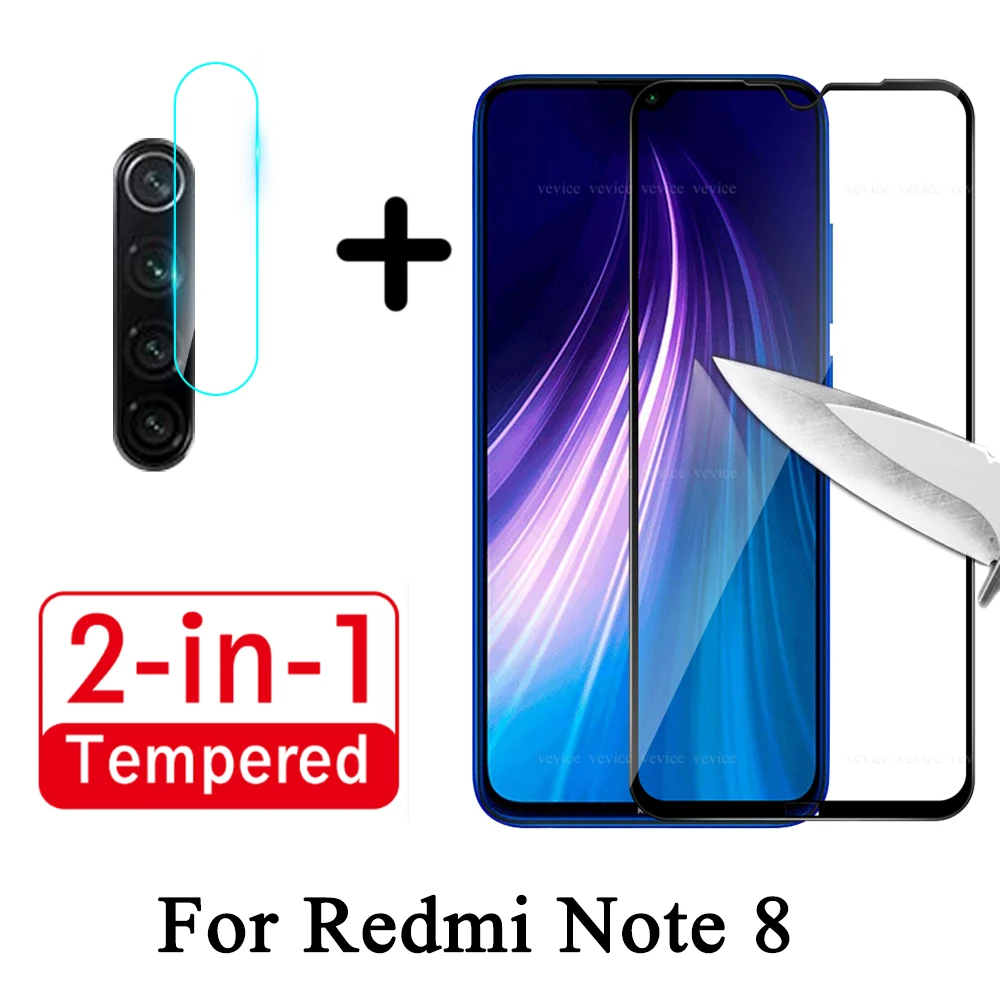 2 в 1 объектив камеры закаленное стекло для Xiaomi Redmi7 Note 7 8 Pro 8T защита экрана на Redmi 8A