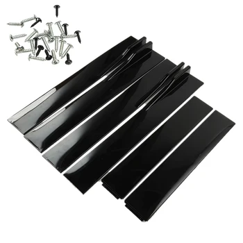 

2.2M Universal Side Skirts Extension Rocker Panels Lip Splitters For Benz BMW Civic Car Styling Car Accessories Glossy Black