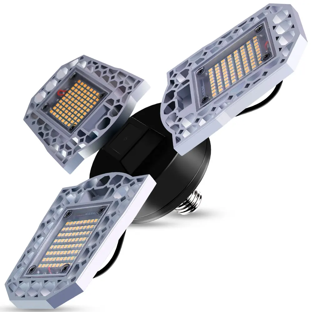 

LED Lights E27 Bulb Waterproof Deformable Lamp Garage Light Lampada Inteligente 220V 60W 80W 100W LED Industry Warehouse Lamp