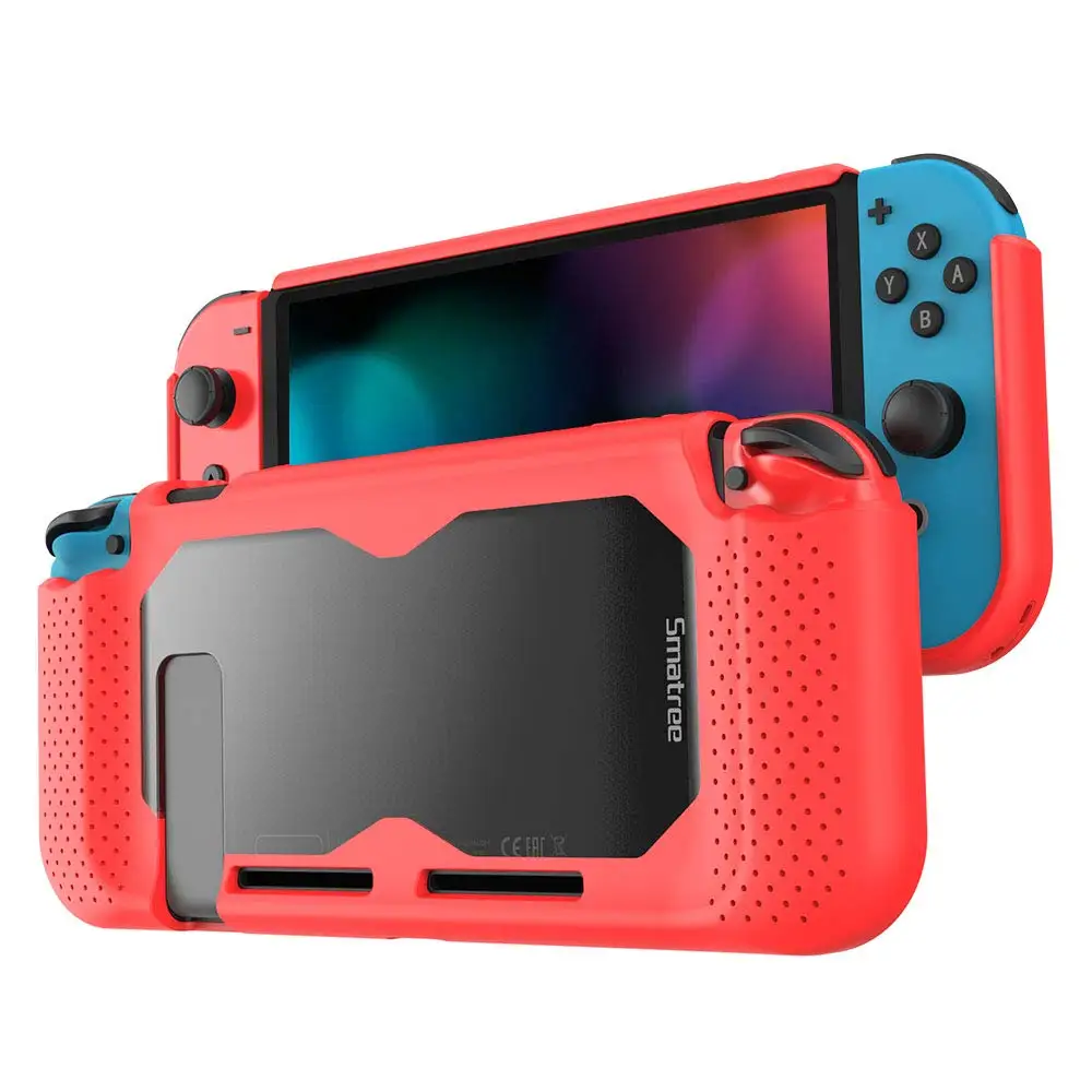 Жесткий защитный чехол Smatree для Nintendo Switch силиконовый держатель консоль NS задняя