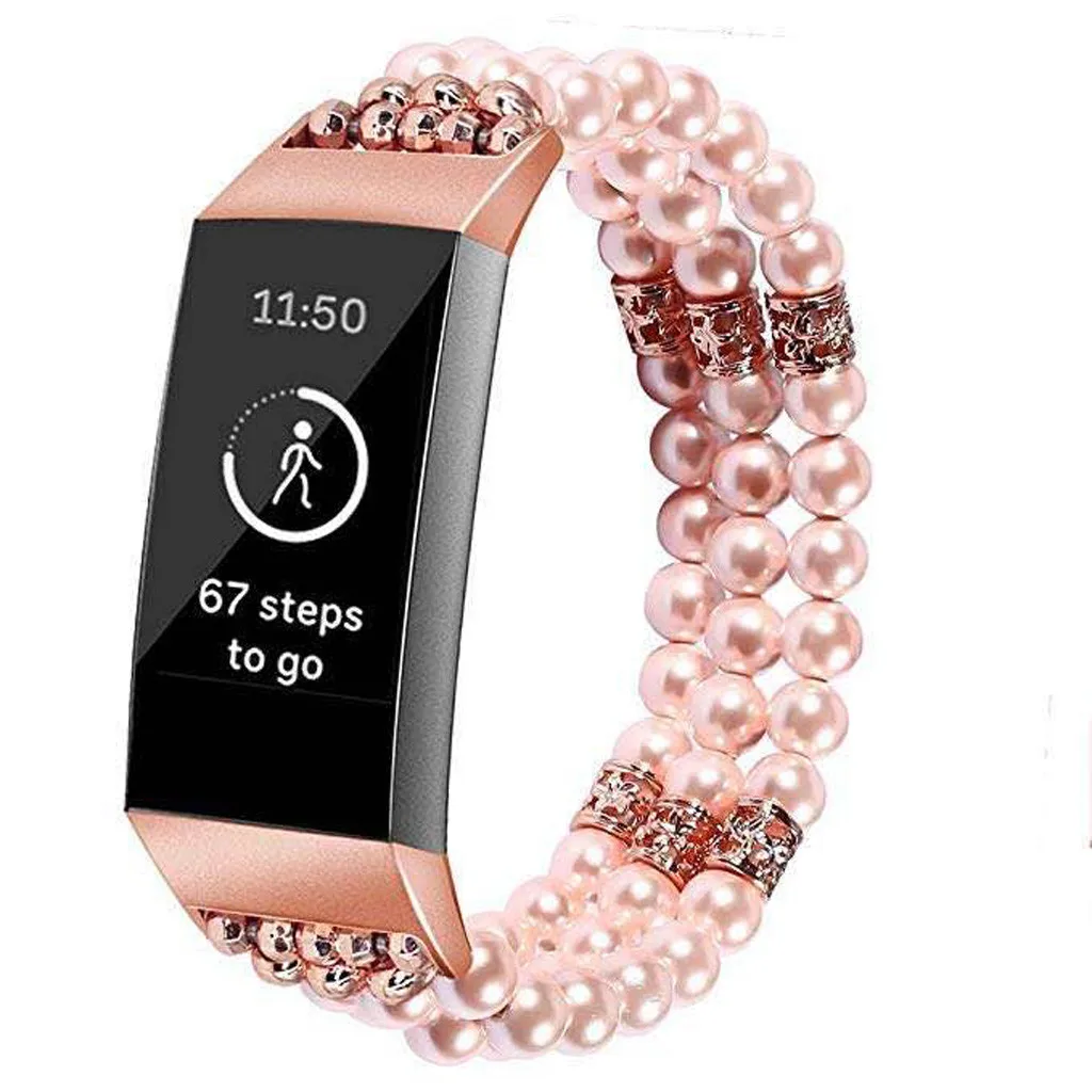 Ouhaobin для Fitbit charge, 3 ремешка, ремешок для часов, браслет с бусинами, ювелирный браслет, ремешок для девушек и женщин, 1126#2