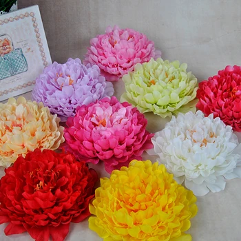 

20cm Artificial Peony Flower Heads DIY Wedding Wreath DIY Background Flower Wall Decoration Fake Flower For Home Decor 10pc