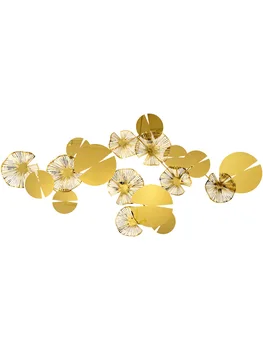 

Wall Decor pendant Chinese style creative living room sofa background wall lotus leaf wall decoration metal wall wall decoration
