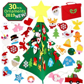 

Felt Christmas Tree Kit Durable Exquisite Ornament Decoration
