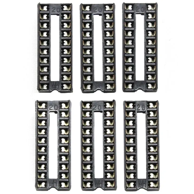 66 шт./лот DIP ИС адаптер припоя Тип гнездо комплект 6 8 14 16 18 20 24 28 Pin для arduino PCB Diy