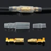 100Pcs/lot 4.0mm Female and Male Bullet Terminals Connector Gold Brass/Silver Wire Connector with Insulating Sleeves for Car ► Photo 3/6