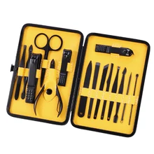 15/18 шт Набор Маникюрный клипер для ногтей портативный дорожный педикюр гигиенический набор из нержавеющей стали инструмент для маникюра