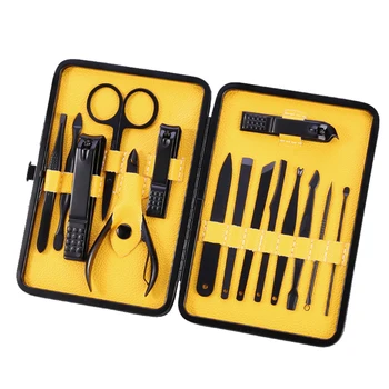 

15/18 Pcs Set New Manicure Nail Clipper Portable Travel Pedicure Hygiene Kit Stainless Steel Nail Cutter Tool