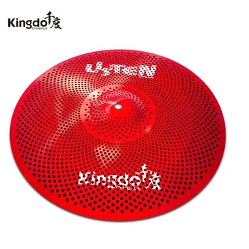 

red 16" low volume crash silent cymbals for drums