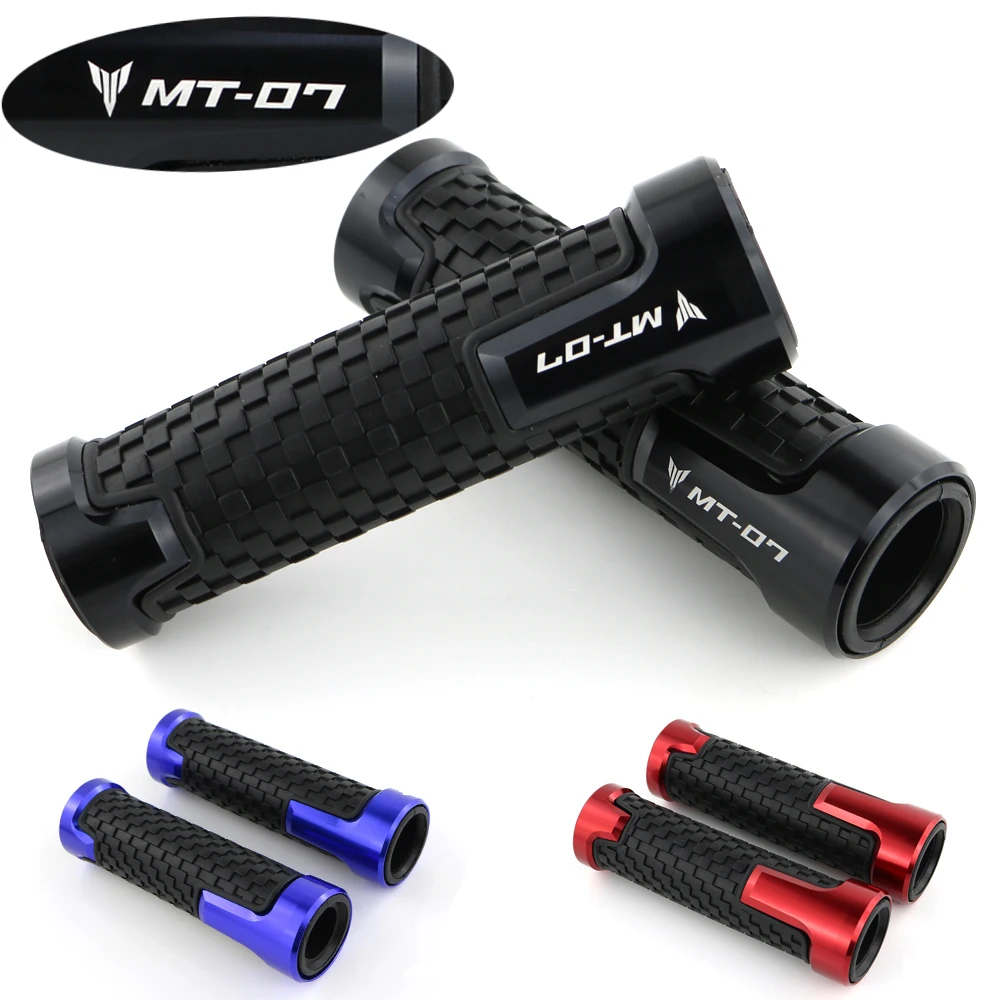 

CNC Aluminum Handle Grip For Motorcycle Yamaha MT-07 MT07 MT 07 Handlebar Handle Grips None-Slip Rubber