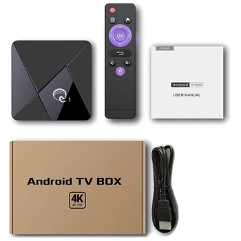

HOT-Q1 MINI Smart TV BOX Android 9.0 Youtube 2GB 16GB RK3328 Quad Core 2.4GHz WIFI 4K Google Play Android TV Box EU Plug
