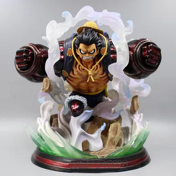 

22cm One Piece Monkey D Luffy Gear 4 Bound Man Statue Dolls Toys PVC Action Figure Collectible Toy