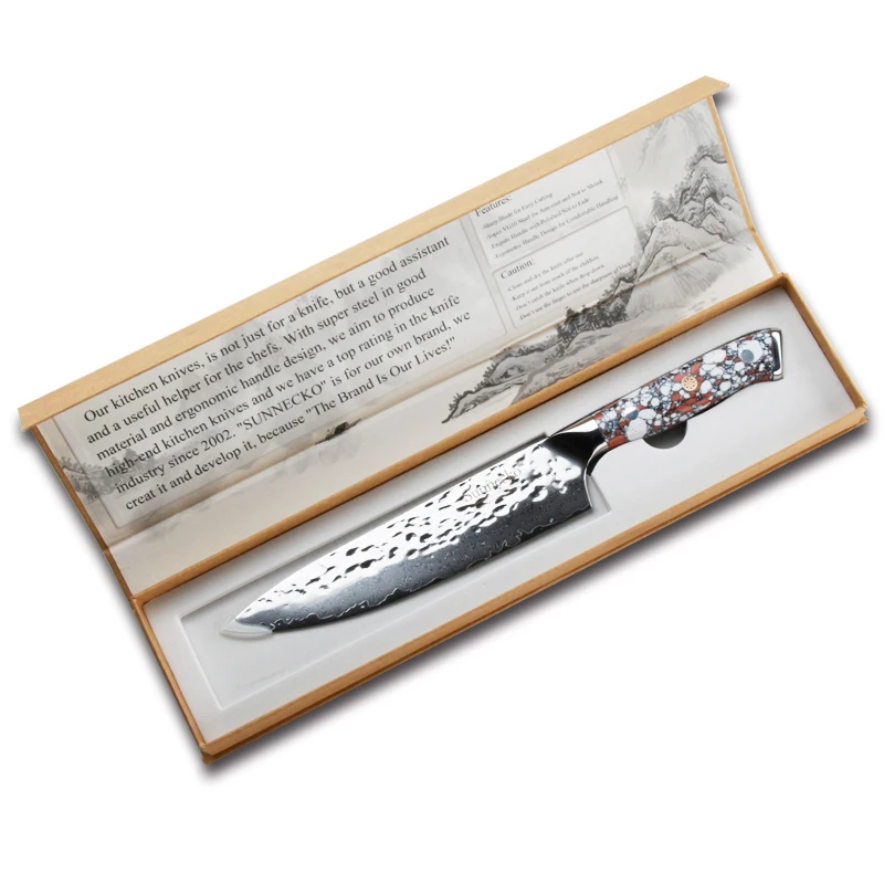 SUNNECKO " нож шеф-повара дамасский японский VG10 Стальные Кухонные ножи с молотком с ручкой из нефрита острые инструменты для резки мяса фруктов