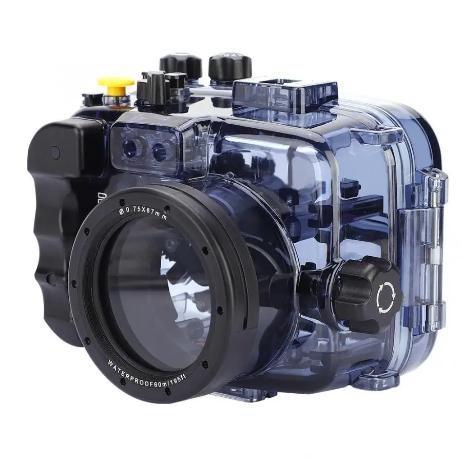 60 м 195ft подводный дайвинг водонепроницаемый корпус чехол для sony A6000/A6300/A6500 водонепроницаемый корпус Чехол