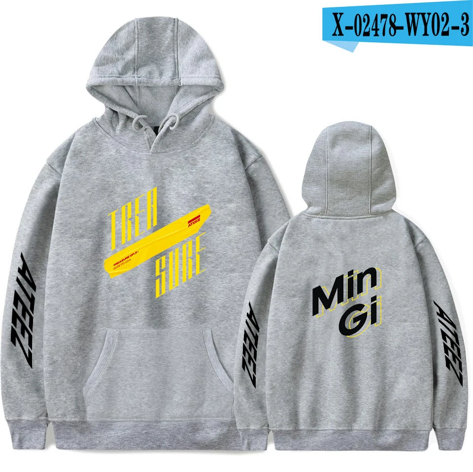 As picture ATEEZ последняя толстовка мужская и женская модная осенняя и зимняя поп певица толстовка с капюшоном защита Женский Мужской пуловер - Цвет: As picture