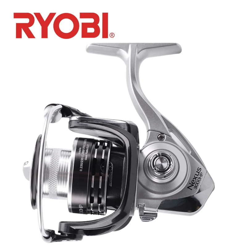 RYOBI NEXUS HP Spinning Fishing Reels 2000/3000/4000 4+1BB Gear Ratio  5.0:1/5.1:1Max Drag 3kg/5kg Metal Spool Reel Fishing Wheel