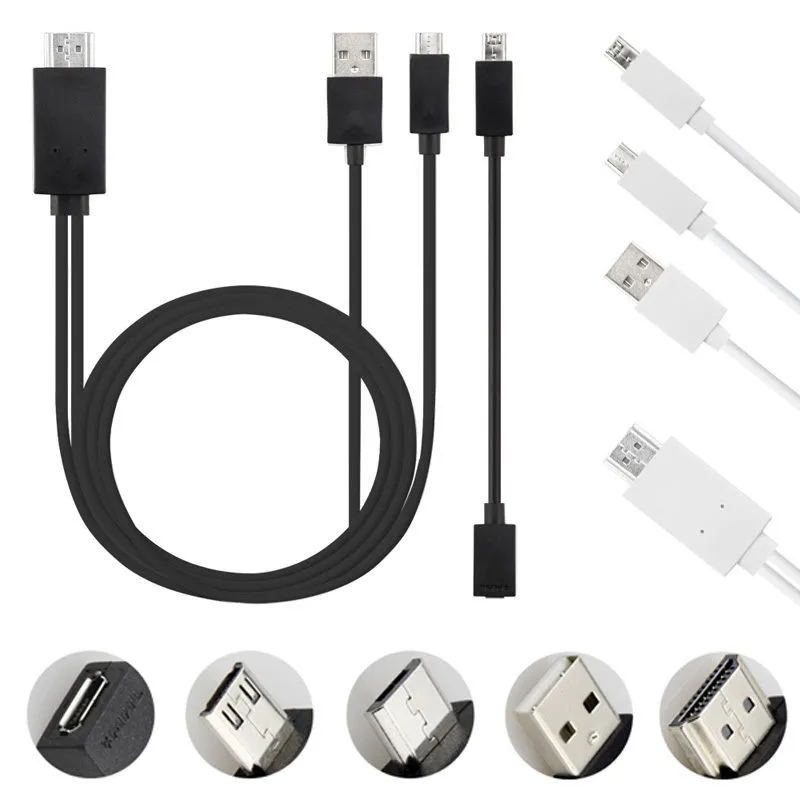 Горячая Универсальный Android телефон MHL Micro USB к HDMI 1080P телевизионный HD кабель адаптер