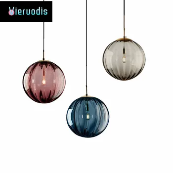

Nordic Led Pendant Lamp Round 20cm Glass Hanglamp for Home Loft Light Fixture Living Room Bedroom Home Deco Luminaire Suspension