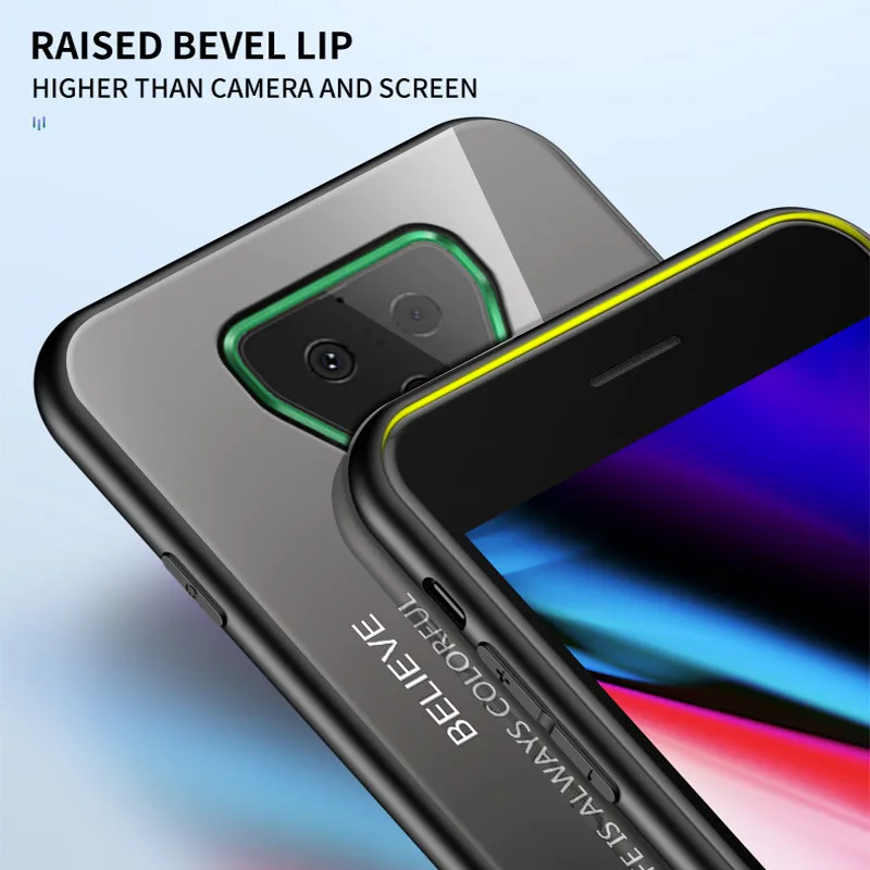 Stained Tempered glass Case For Xiaomi Black Shark 3 Case Full Protective Back Cover For Xiaomi Black Shark 3 Pro Phone Bag Stained Tempered glass Case For Xiaomi Black Shark 3 Case Full Protective Back Cover For Xiaomi Black Shark 3 Pro Phone Bag