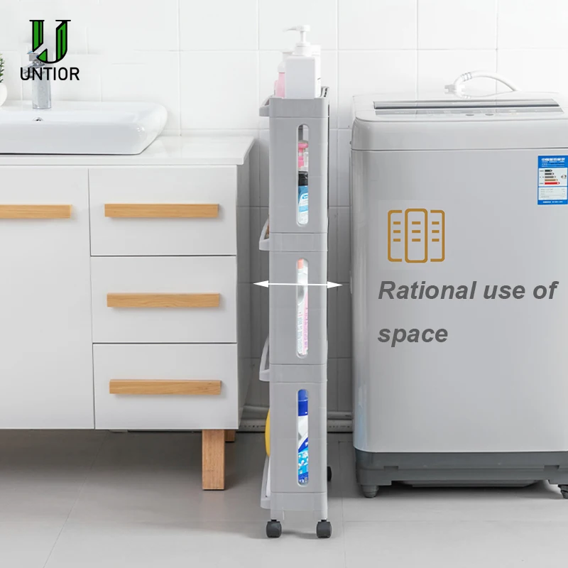 Кухонный стеллаж для хранения боковая полка холодильника 3/4 слоев съемный с