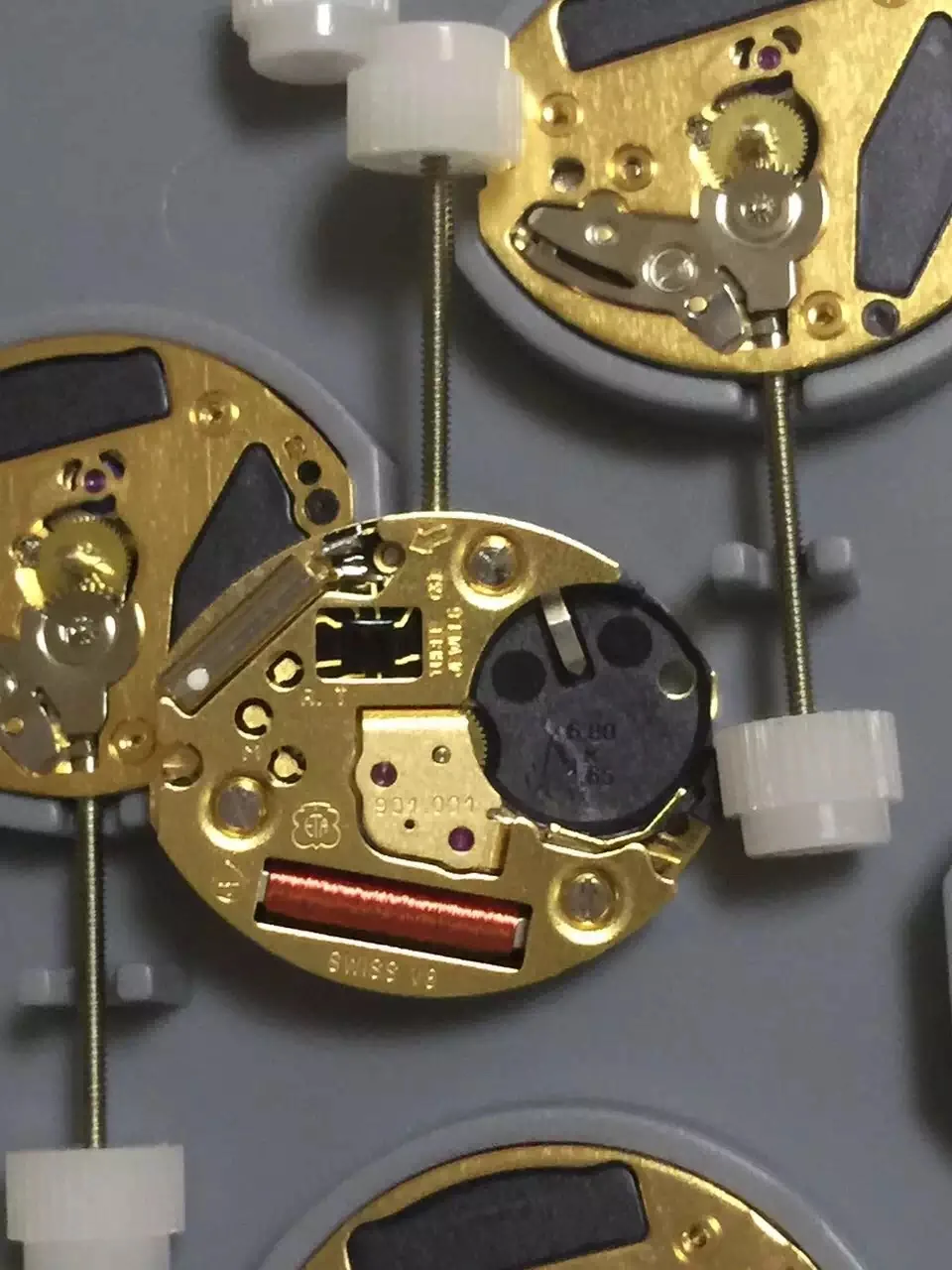 Аксессуары для часов Swiss ETA 901,001 механизм две иглы кварцевый механизм не содержит батареи