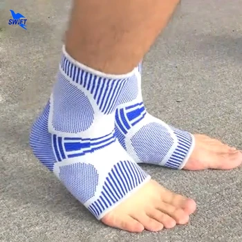 1 Paar Enkelbrace Compressie Ondersteuning Mouwen Elastische Ademend Voor Letsel Herstel Gewrichtspijn Basketbal Sport Protector Sokken