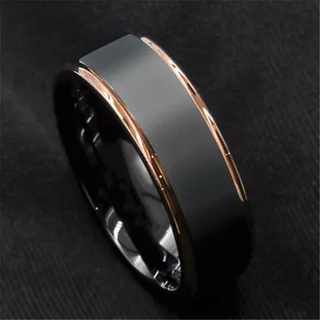 

Trendy black gold ring single men's accessories party holiday banquet gift jewelry entertainment accessories wholesale
