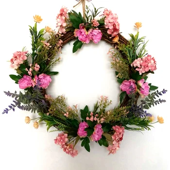 

DIY Crafts Artificial Wreath Garland Holiday Festival Wedding Party Decor Home Decoration Flowers 45cm