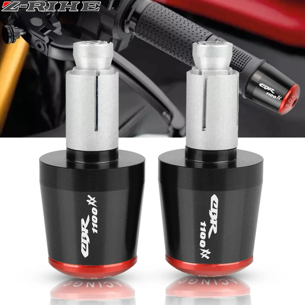 

For Honda CBR1100XX CBR 1100 XX BLACKBIRD 1997-2007 Motorcycle Accessories 7/8" 22MM Handlebar Hand Grips Handle Bar End Cap