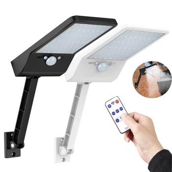 

48 LED Solar-Garden-Wall-Light Remote-Control Outdoor Lighting With Motion-Sensor Radar 3 Working Modes