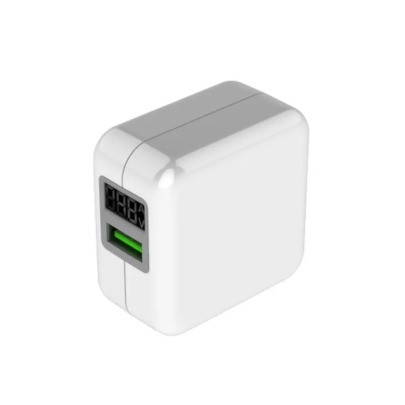 США ЕС 18 Вт Быстрая зарядка 3,0 USB быстрое зарядное устройство смарт-Дисплей для мобильного телефона планшета