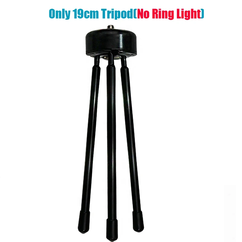 Ringlight para Smartphone Luz com Tripé Led Selfie Anel Pode Ser Escurecido Fotografia Iluminação Youtube Vídeo Tiktok 33cm - 26cm 16cm Usb 4 luz com tripé pode ser escurecido fotografia