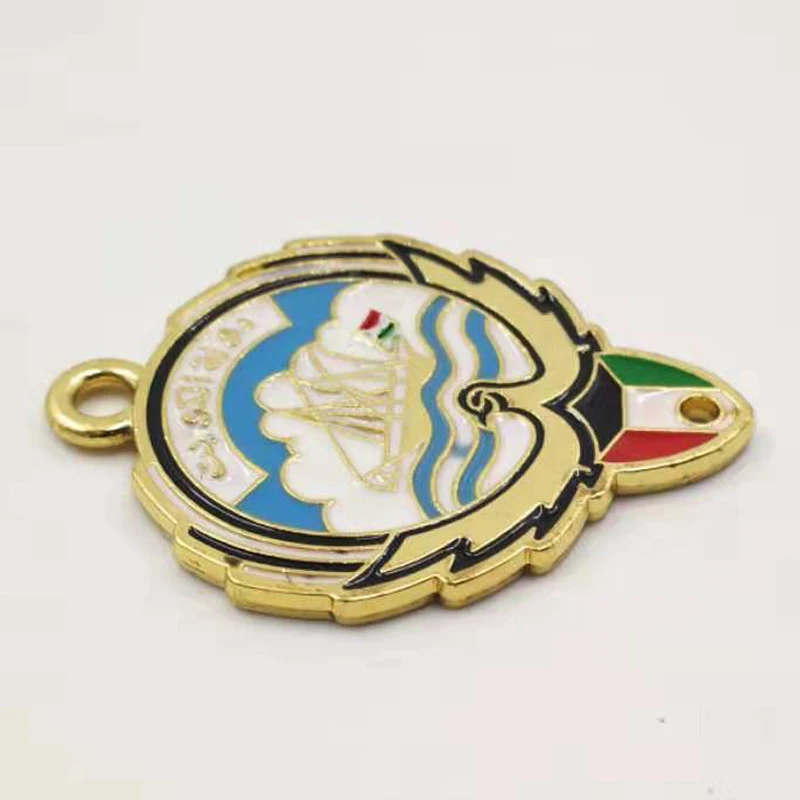 Saudi and Kuwait badges logo Saudi Arabia on one side and Kuwait on the other Side  Tassel Pendant 4