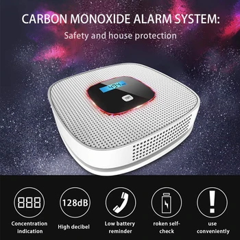 

LCD CO Carbon Monoxide Gas Alarm Sensor Poisoning Smoke Tester Detector Monitor Tool