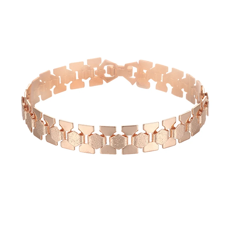 1pcs 4 Style Women 585 Rose Gold Color Bracelet Link Party Chain 20cm | Украшения и аксессуары