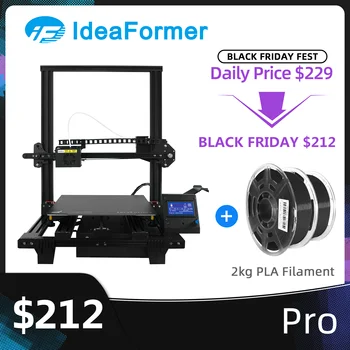 

Ideaformer Pro FDM 3D Printer with 2kg filament Full Metal TMC2208 Silent Print 300*300*350mm Double Z&Y axix DIY KIT Impresora