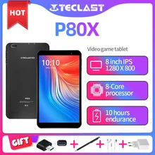 Teclast – tablette Netbook de 8 pouces P80X, android 9.0, 4G, 1280x800, SC9863A Octa Core, 2 go de RAM, 32 go de ROM, GPS, double caméra