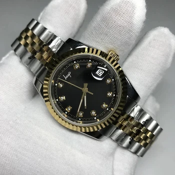 

Limited sale Black dial U1 Factory Luxury Brand AAA Gold watch Men automatic sweeping movement Watches date-just